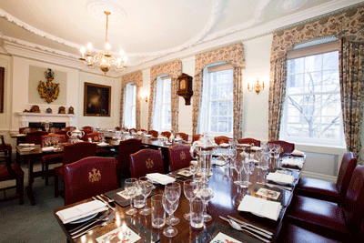 Coopers Hall Dining Room London hall hire
